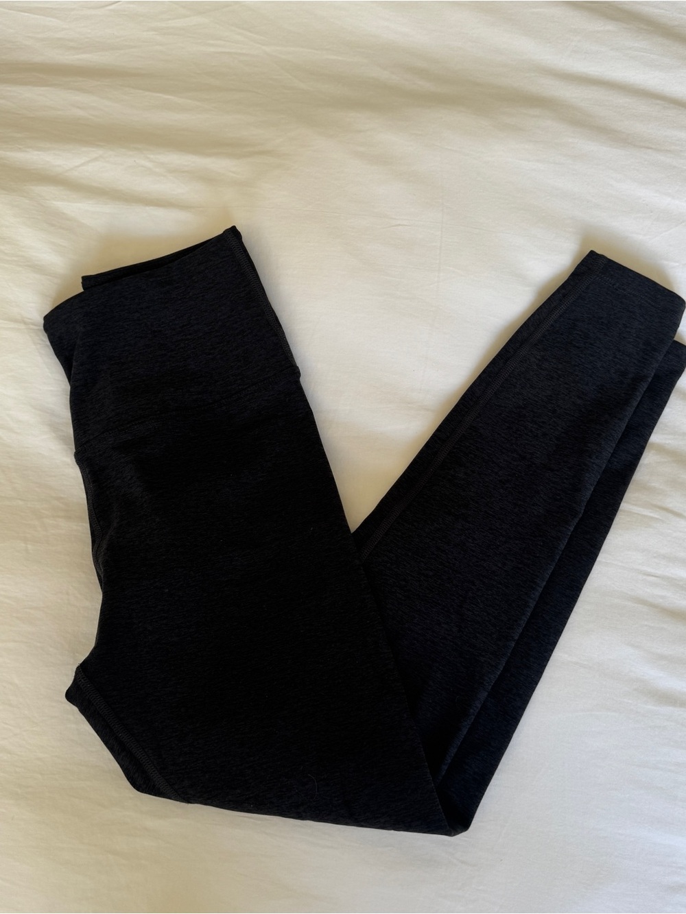 Year of Ours Black/Gray High-Rise Leggings